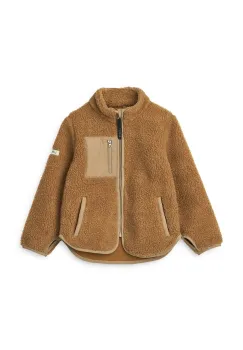 Liewood geaca copii Nolan Pile Jacket culoarea maro, LW19877 imagine