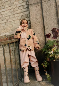 Liewood geaca copii Nolan Pile Jacket culoarea portocaliu, LW19877 imagine