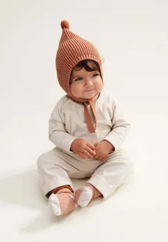 Liewood hanorac de bumbac pentru bebelusi Augustin Baby Top culoarea bej, cu imprimeu, LW19183 imagine