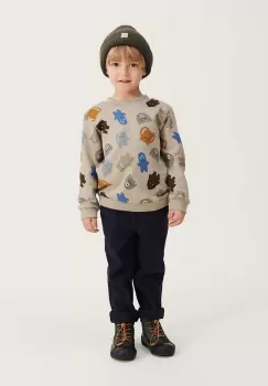 Liewood hanorac de bumbac pentru copii culoarea bej, modelator imagine