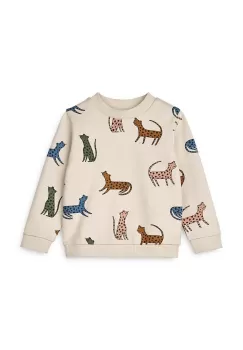 Liewood hanorac de bumbac pentru copii culoarea bej, modelator imagine