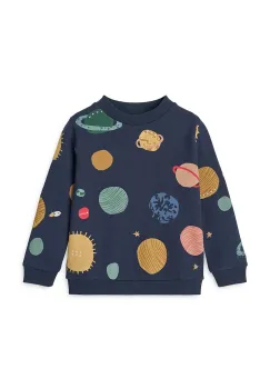 Liewood hanorac de bumbac pentru copii Thora Printed Sweatshirt culoarea bleumarin, cu imprimeu, LW20357 imagine
