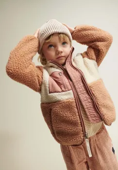 Liewood hanorac polar pentru copii Nolan Pile culoarea roz, LW19877 imagine