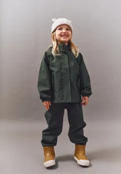 Liewood jacheta si pantaloni pentru copii Pedia Rainwear Set culoarea verde, LW19909 imagine