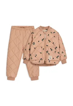 Liewood jacheta si pantaloni pentru copii Zella Thermo Set culoarea portocaliu, LW20272 imagine