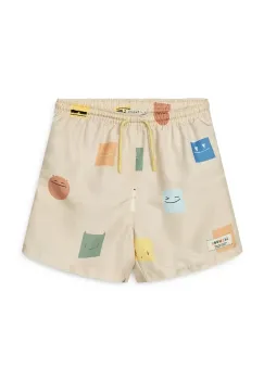 Liewood pantaloni scurti de baie copii Duke Printed Board Shorts culoarea bej, LW20068 imagine