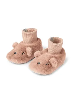 Liewood papuci copii Beth Bear Plush Slipper culoarea roz, LW20063 imagine