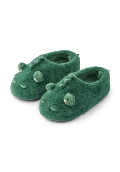 Liewood papuci de casa Aviaja Crocodile Slippers culoarea verde, LW20702 imagine
