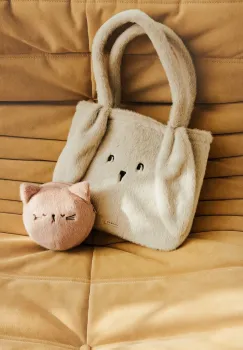 Liewood portofel copii Dorotha Plush Cat Wallet culoarea portocaliu, LW20805 imagine