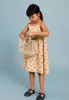 Liewood rochie din bumbac pentru copii Eli Printed Dress culoarea rosu, mini, evazati imagine