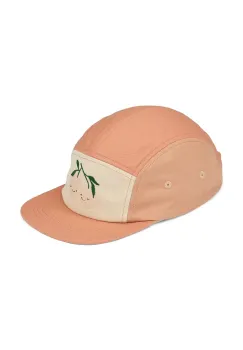 Liewood sapca din bumbac pentru copii Rory Printed Cap culoarea portocaliu, LW20388 imagine