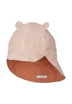 Liewood sapca reversibila din bumbac pentru copii culoarea bej, modelator imagine