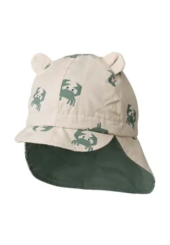 Liewood sapca reversibila din bumbac pentru copii culoarea turcoaz, modelator imagine