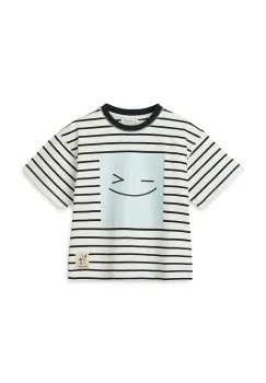 Liewood tricou de bumbac pentru copii Tyler Placement Shortsleeve T-shirt culoarea alb, cu imprimeu, LW19813 imagine