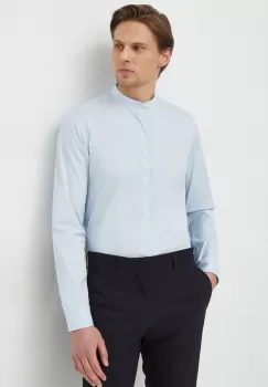 Lindbergh camasa barbati, cu guler stand-up, slim imagine