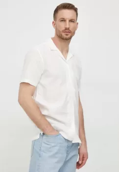 Lindbergh camasa de in culoarea bej, relaxed imagine