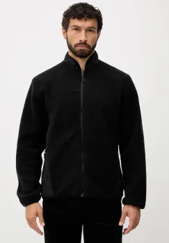 Lindbergh hanorac fleece culoarea negru, uni, 30-300092A imagine