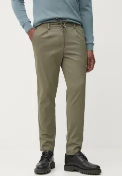 Lindbergh pantaloni barbati, culoarea verde, mulata, 30-003127 imagine