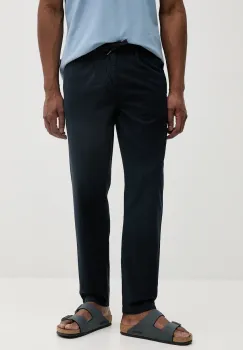 Lindbergh pantaloni din in culoarea bleumarin, mulata, 30-003122A imagine
