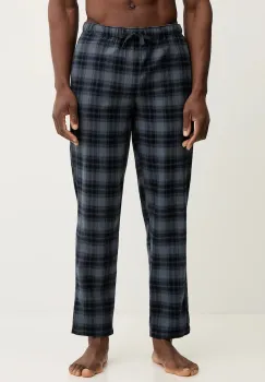 Lindbergh pantaloni pijama bumbac culoarea bleumarin, cu imprimeu, 30.997527 imagine