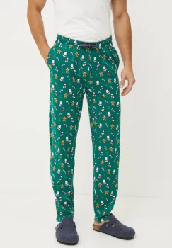 Lindbergh pantaloni pijama bumbac culoarea verde, modelator, 30-997524 imagine