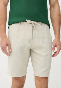 Lindbergh pantaloni scurti din amestec de in culoarea bej, 30-505020 imagine