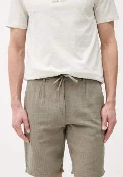 Lindbergh pantaloni scurti din amestec de in culoarea verde, 30-505020 imagine