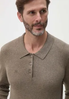 Lindbergh pulover barbati, culoarea bej, light, 30-800144 imagine