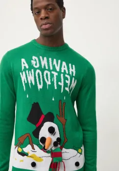 Lindbergh pulover barbati, culoarea verde, 30-800245 imagine