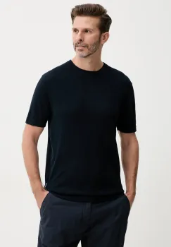 Lindbergh tricou culoarea bleumarin, uni, 30-800172 imagine