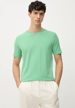 Lindbergh tricou din bumbac barbati, culoarea verde, neted, 30-400104 imagine