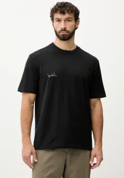 Lindbergh tricou din bumbac culoarea negru, cu imprimeu, 30.400120C imagine