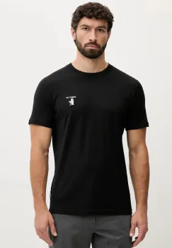 Lindbergh tricou din bumbac culoarea negru, cu imprimeu, 30.400235 imagine