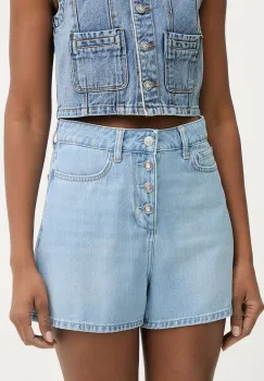 Liu Jo pantaloni scurti pentru femei, din denim imagine