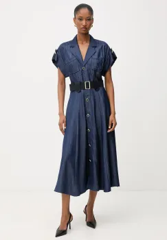 Liu Jo rochie tip camasa din lyocell imagine