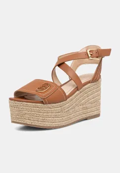 Liu Jo sandale wedges pentru femei din piele BALI 01 imagine