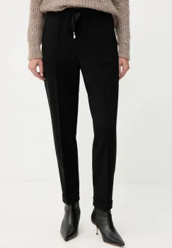 Liviana Conti pantaloni culoarea negru, drept, high waist, CNTI86 imagine