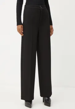 Liviana Conti pantaloni femei, culoarea negru, drept, high waist, L4WM24 imagine