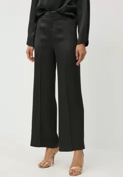 Liviana Conti pantaloni femei, culoarea verde, drept, high waist, F4WS64 imagine