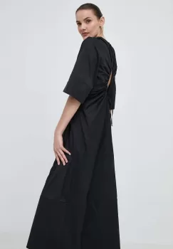 Liviana Conti rochie culoarea negru, maxi, evazati imagine