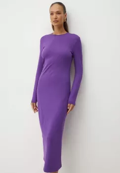 Liviana Conti rochie culoarea violet, maxi, drept, F4WI22 imagine