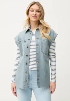 Liviana Conti vesta de blugi femei, de tranzitie, L5SY50 imagine