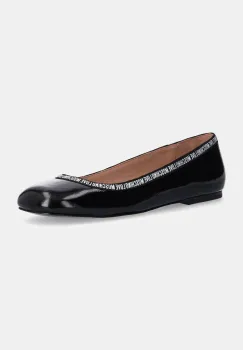 Love Moschino balerini de piele culoarea negru, JA11051G0LII0000 imagine