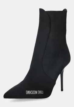 Love Moschino botine culoarea negru, cu toc cui, JA21059G0NIM0000 imagine