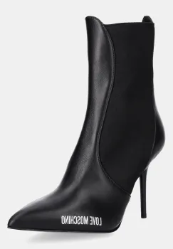 Love Moschino botine culoarea negru, cu toc cui, JA21059G1NIA0000 imagine