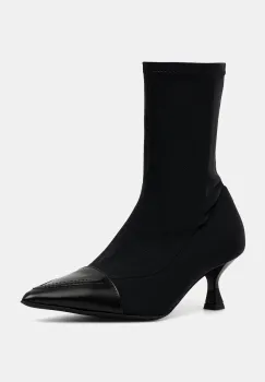 Love Moschino botine culoarea negru, cu toc cui, JA21105G0NIM100A imagine