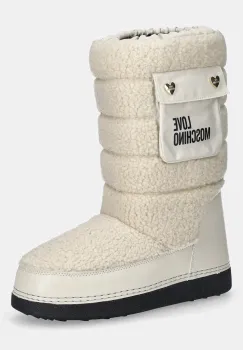 Love Moschino cizme de iarna culoarea bej, JA24452G0NISM12A imagine