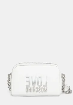 Love Moschino geanta culoarea alb, JC4255PP0MKD0100 imagine
