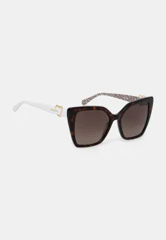 Love Moschino ochelari de soare culoarea alb imagine