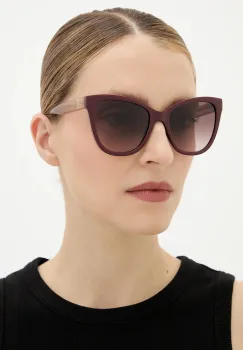 Love Moschino ochelari de soare culoarea bordo, MOL097/S imagine